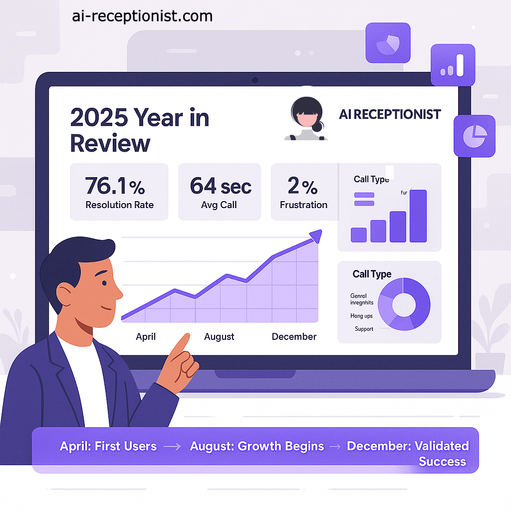 AI Receptionist Year in Review hero image