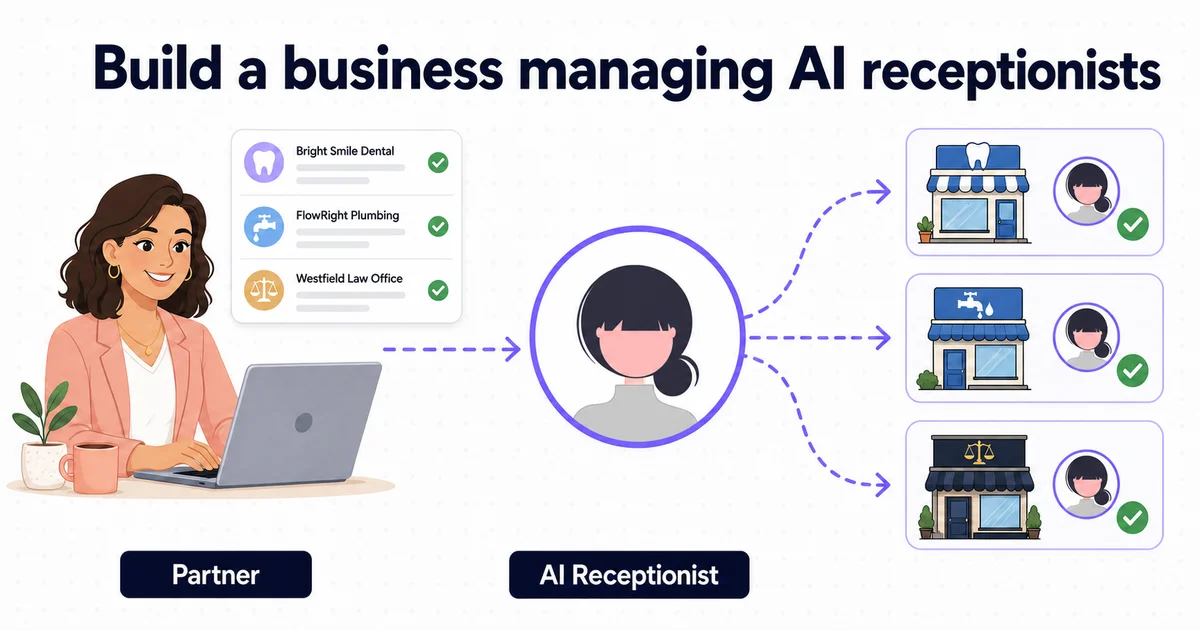 July 2026 AI Receptionist updates - build a business managing AI receptionists with the new Partner Program