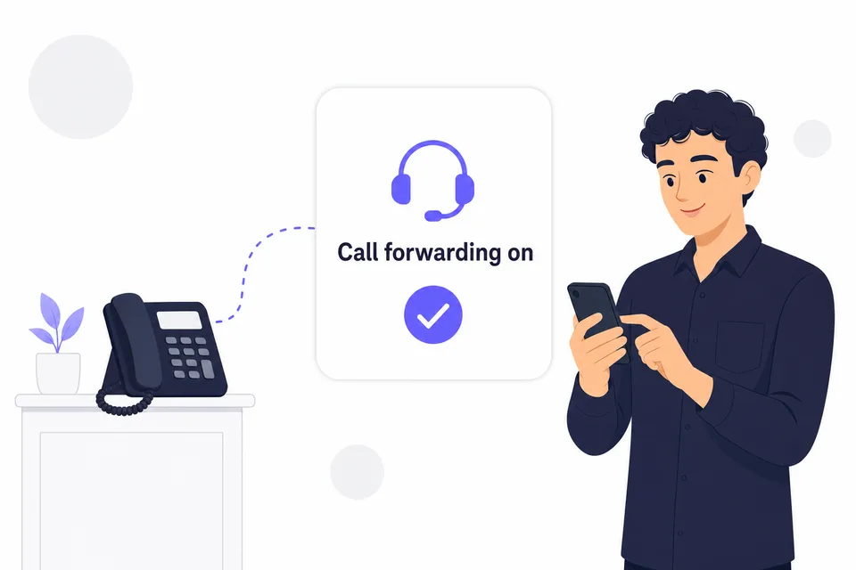 AI phone receptionist setup - Connect your business phone number